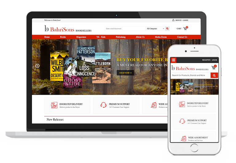 BahriSons - Ecommerce Store to Sell Books Online