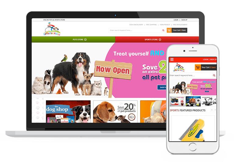 B2C MARKETPLACE FOR ONLINE PETS & SPORTS