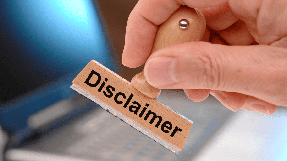disclaimer